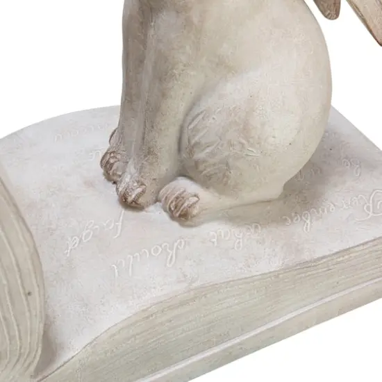 Hello Honey&reg; 6" White Finish Bunny Rabbit Bookends Set {4}