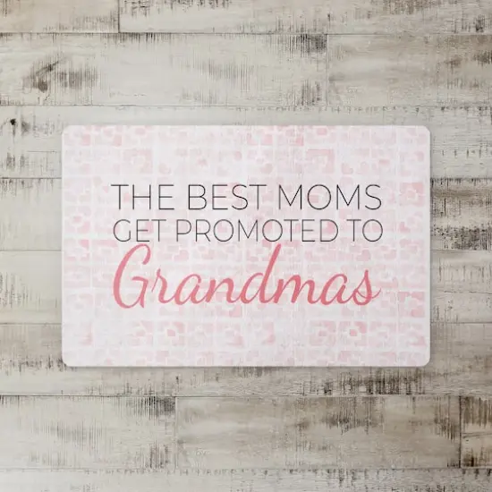 Best Moms Promoted To Grandmas Floor Mat {3}