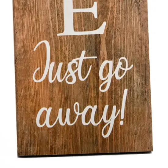 39" Brown Halloween &ldquo;Unwelcome" Porch Sign {3}