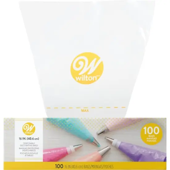 Wilton&trade; 16" Disposable Plastic Decorating Bags, 100ct. {3}