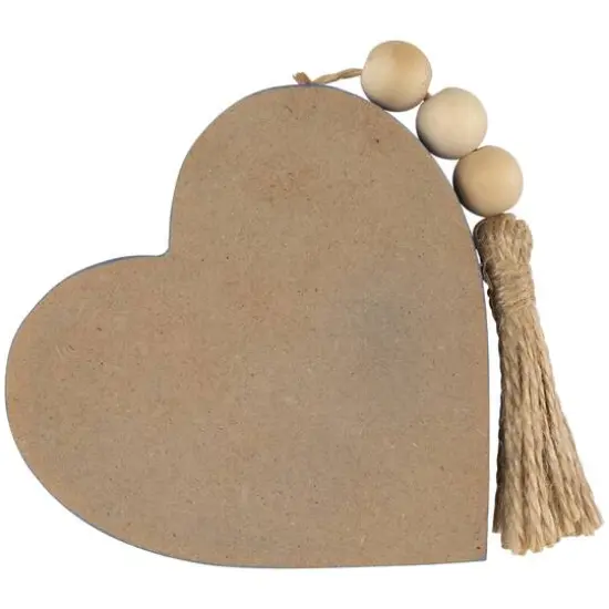 4" Patriotic Hearts Tabletop Sign Set {7}