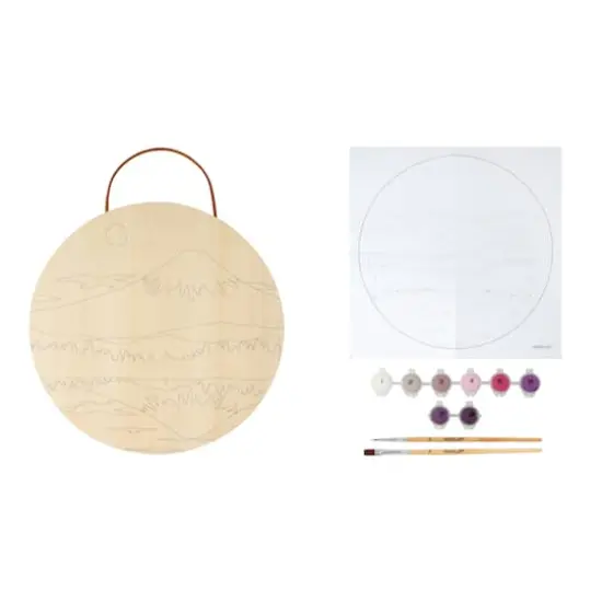 8" Mountain Paint-by-Number Plywood Surface Kit by Artist's Loft&reg; {3}