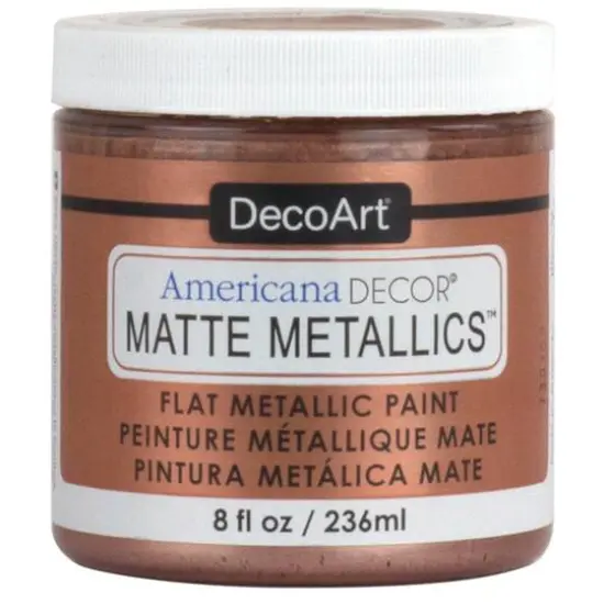DecoArt&reg; Americana Decor&reg; Matte Metallics&trade; Paint, 8oz. Rose Gold {2}