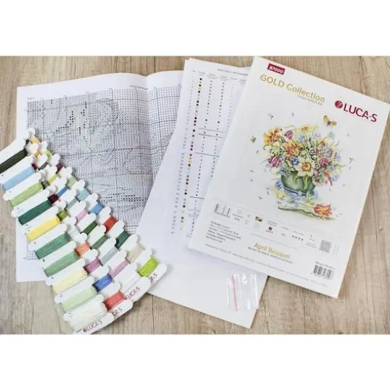 Luca-s April Bouquet Counted Cross Stitch Kit {9}