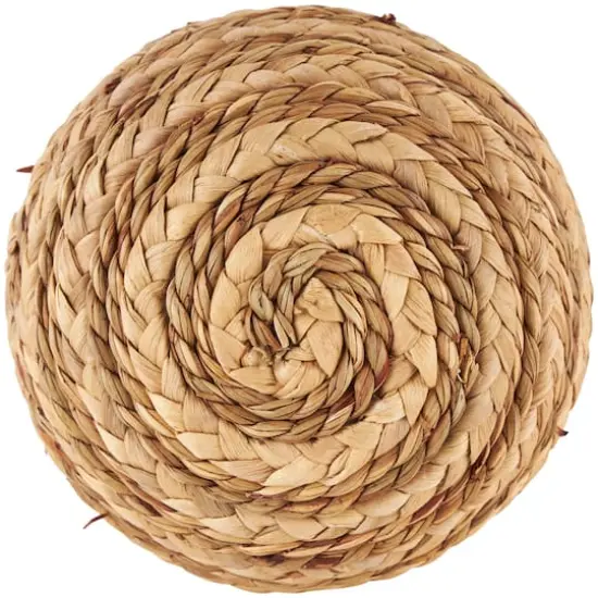 Brown Seagrass Handmade Braided Decorative Ball Orbs & Vase Filler Set {6}