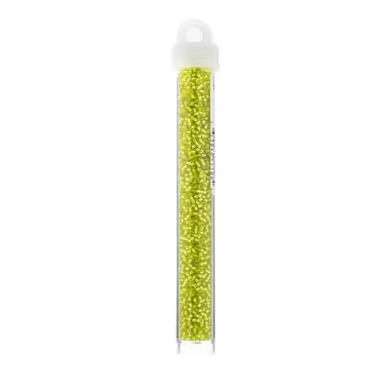 Miyuki&reg; 11/0 Glass Seed Beads, 22g Chartreuse Silver Lined {3}