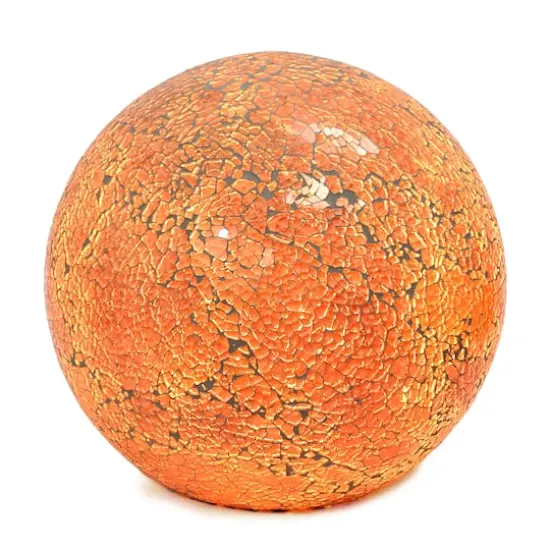 Simple Designs 7.7" Mosaic Stone Ball Table Lamp Champagne {3}