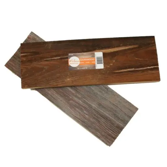 Wilson&reg; Enterprises 12" Wide Reclaimed Barn Wood Plank, 4ct. {1}
