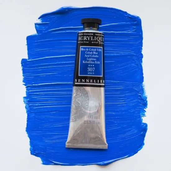 Sennelier Extra Fine Artists' Acrylic Paint, 60mL 307 Cobalt Blue {4}
