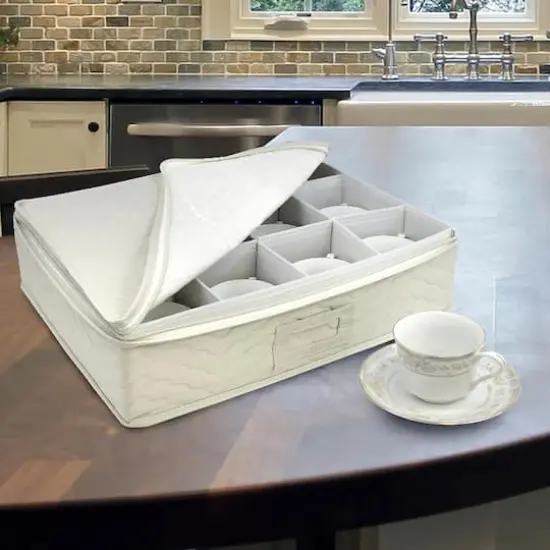 Sorbus 5-Piece Dinnerware Storage Set Beige {5}