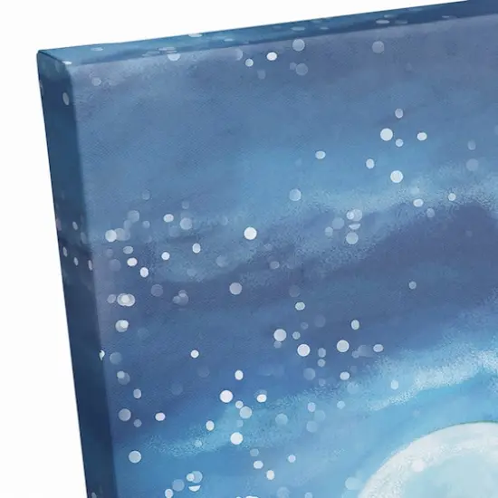 Cabin In The Mountains 40x30 Canvas Wall Art {4}