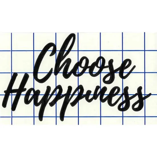 Leisure Arts&reg; Vinyl Choose Happiness Black Wall Decal {1}