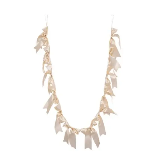 6ft. Cream Bow Garland by Ashland® {1}