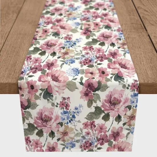 Pinks & Blues Outdoor Table Runner {3}