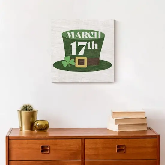 March 17th Top Hat Canvas Wall Art {3}
