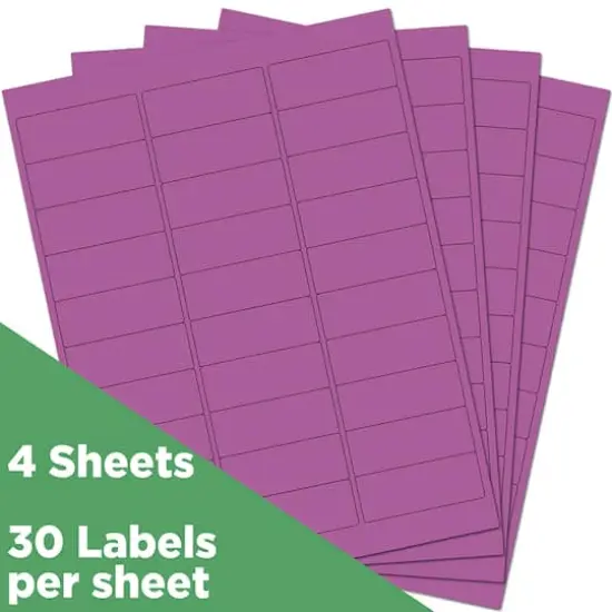 JAM Paper Standard Mailing Return Address Labels Violet {4}