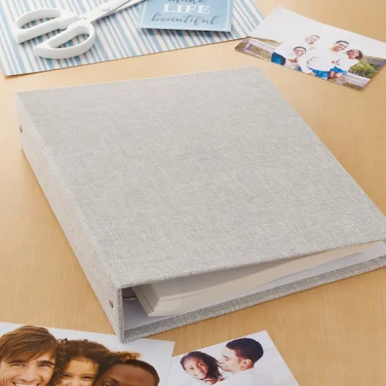 Textured Gray Magnetic Photo Album by Recollections&trade; {3}