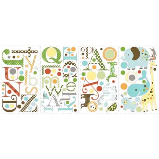 RoomMates Animal Alphabet Peel & Stick Wall Decals {1}