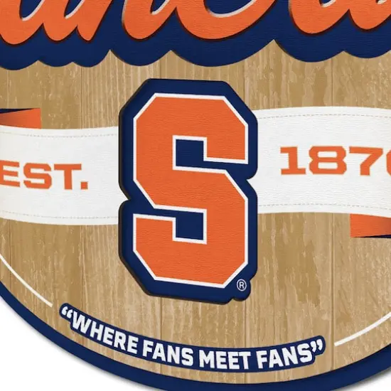 NCAA Fan Cave Sign Syracuse Orange {6}