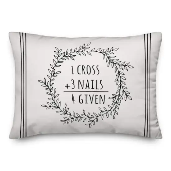 Easter Math Wreath Pillow 4 14" x 20" Throw Pillow {1}