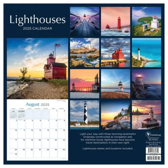 TF Publishing 2025 Lighthouses Wall Calendar {3}