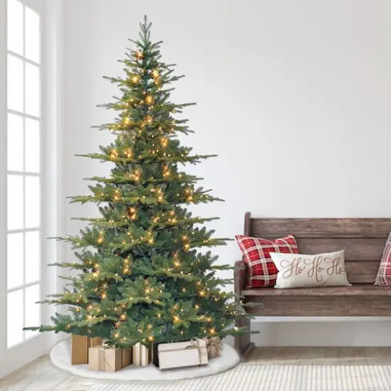 7.5ft. Pre-Lit Utah Artificial Fir Christmas Tree, Clear Lights {4}
