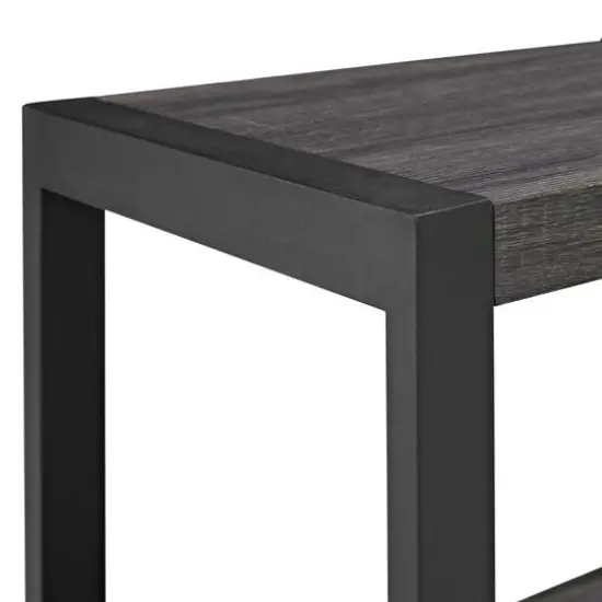 Walker Edison 24" Charcoal Industrial Side Table {7}