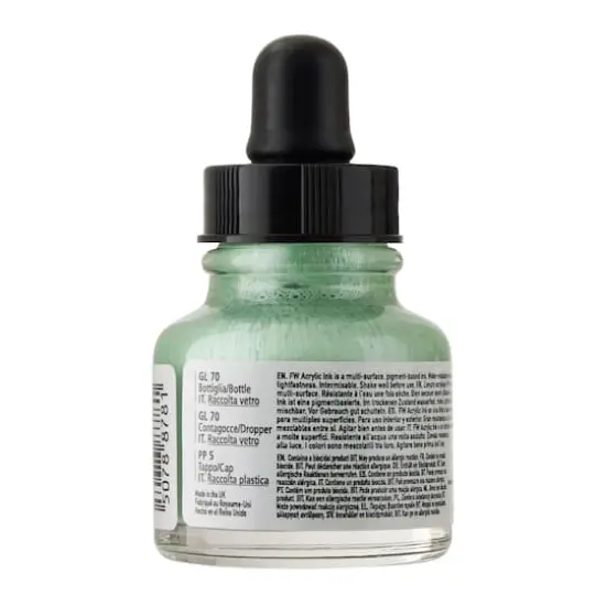 Daler-Rowney&reg; 1oz. FW Pearlescent Liquid Acrylic Ink 129 Silver Moss {6}