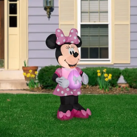 3.5ft. Airblown&reg; Inflatable Easter Minnie Mouse {3}