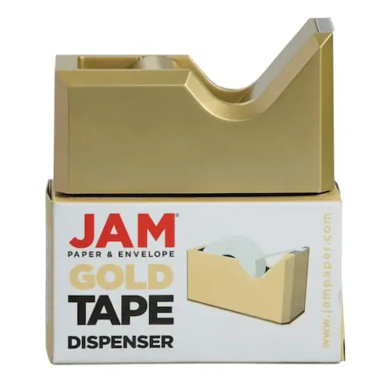 JAM Paper Colorful Desk Tape Dispensers Gold {7}
