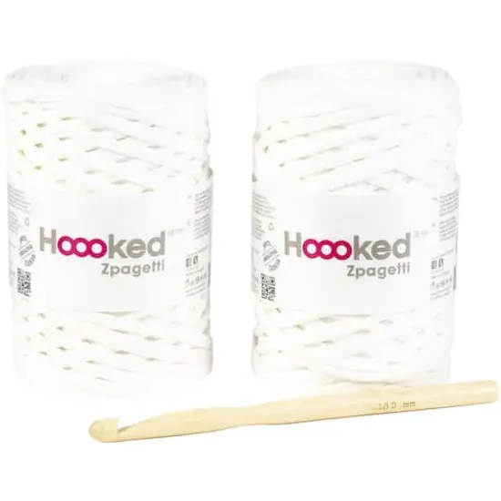 Hoooked Zpagetti Yarn Revisto Basket Kit Off White {3}