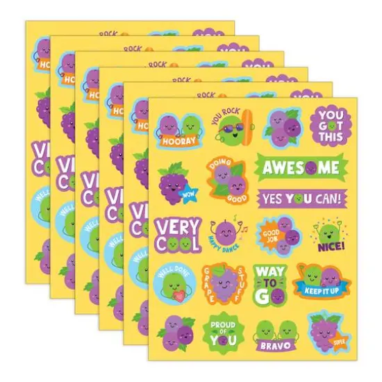 Teacher Created Resources&reg; Grape Smelly Stickers, 6 Packs of 120 {1}