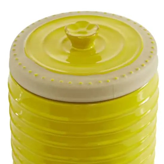 Yellow Ceramic Farmhouse Decorative Jar Set {6}