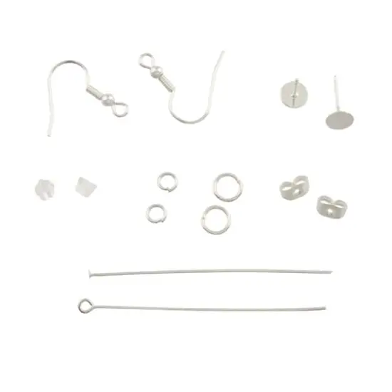 Earring Finding Kit by Bead Landing&trade; Silver {3}