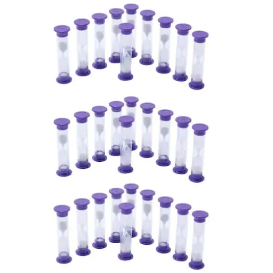 Learning Advantage&trade; Sand Timers - 3 Minute - 3 Sets of 10 {1}
