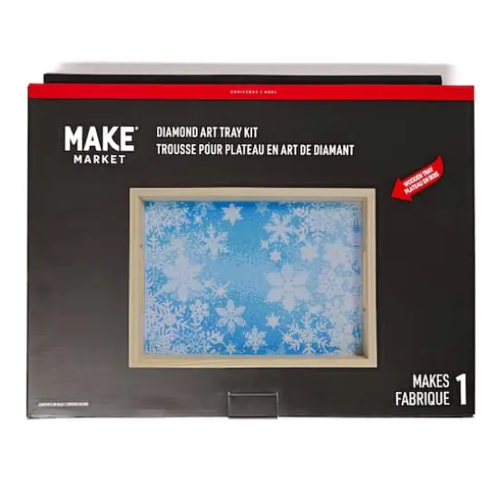 10" x 14" Snowflake Diamond Art Tray Kit by Make Market&reg; {5}
