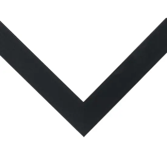 Craig Frames Bauhaus Mystic Satin Black Picture Frame with Mat {5}