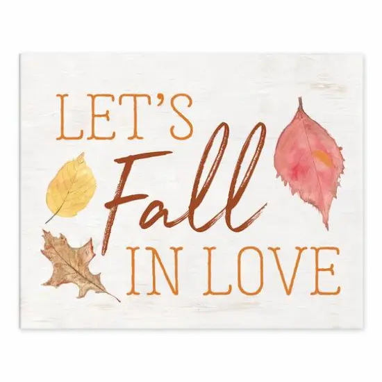 Let's Fall In Love Tabletop Canvas {1}
