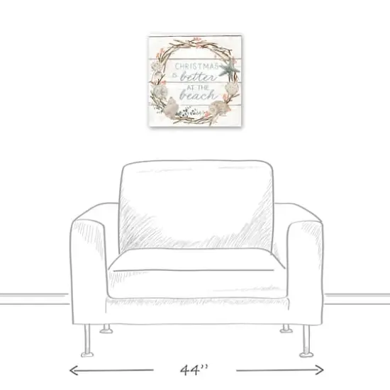 16" Christmas is Better at the Beach Canvas Wall D&eacute;cor {5}
