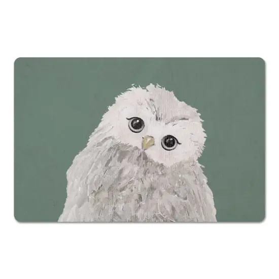 Curious Baby Owl 18" x 27" Floor Mat {1}