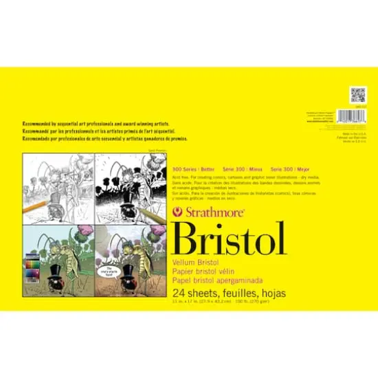 Strathmore&reg; Sequential Art Bristol Vellum Paper Pad, 300 Series {1}