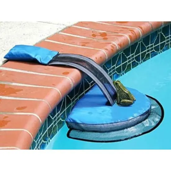 Swim Central 25.5" Blue & Black Swimming Pool Critter Saving Escape Ramp {3}