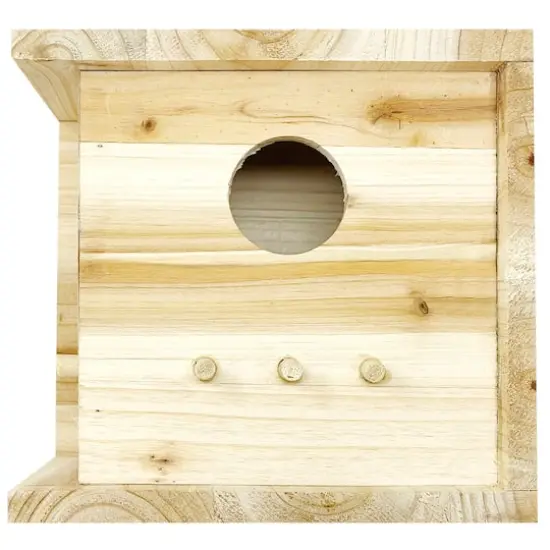 6" Unfinished Wood Modern Cube Birdhouse {5}