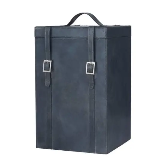 Blue Modern Wine Holder, 9" x 10" x 16" {1}