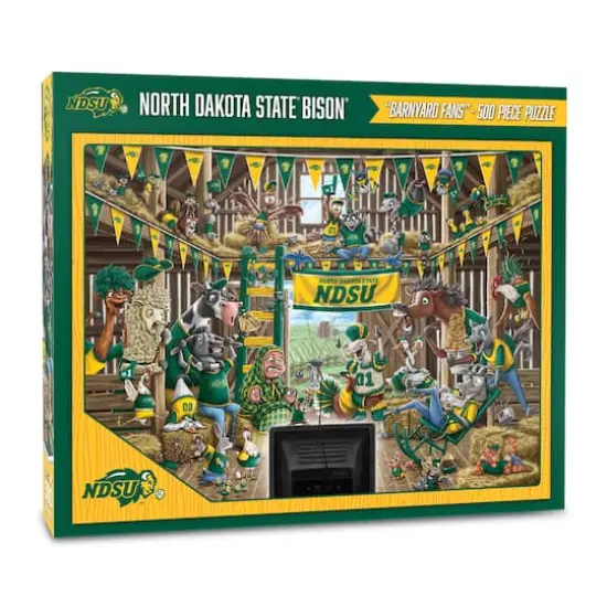 College Barnyard Fans 500 Piece Puzzle North Dakota State Bison {1}