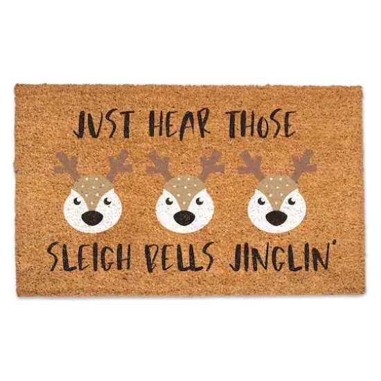 Sleigh Bells Jinglin 30" x 18" Door Mat {1}