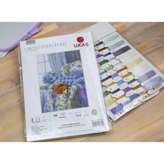 Luca-S Cozy Armchair Counted Cross-Stitch Kit {4}