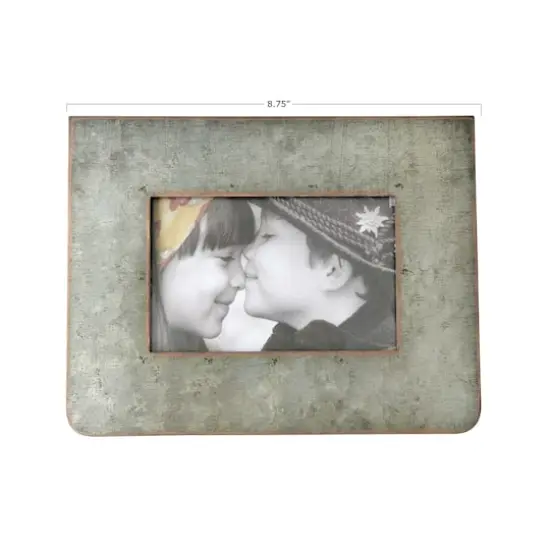 Hello Honey&reg; Galvanized 2-Sided Horizontal 3" x 5" Standing Picture Frame {3}
