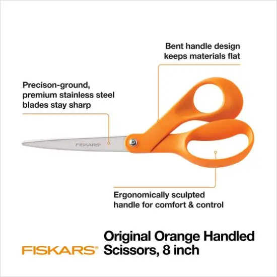 Fiskars&reg; Premier Original Orange-Handled Scissors {3}
