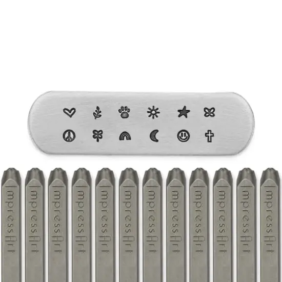 ImpressArt&reg; 3mm Icon Metal Stamps Pack {3}